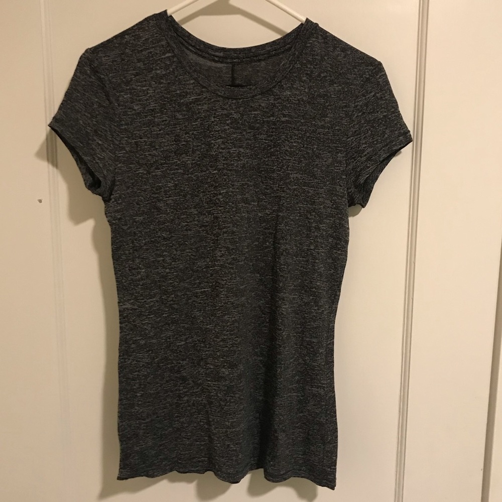 rag & bone Black & Gray marled T-shirt S